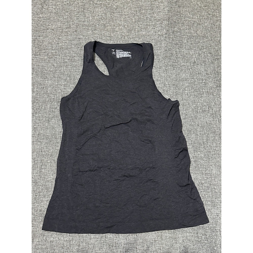 Zella Women's XS Tank Top Black Racerback Activewear Heathered Workout Gym